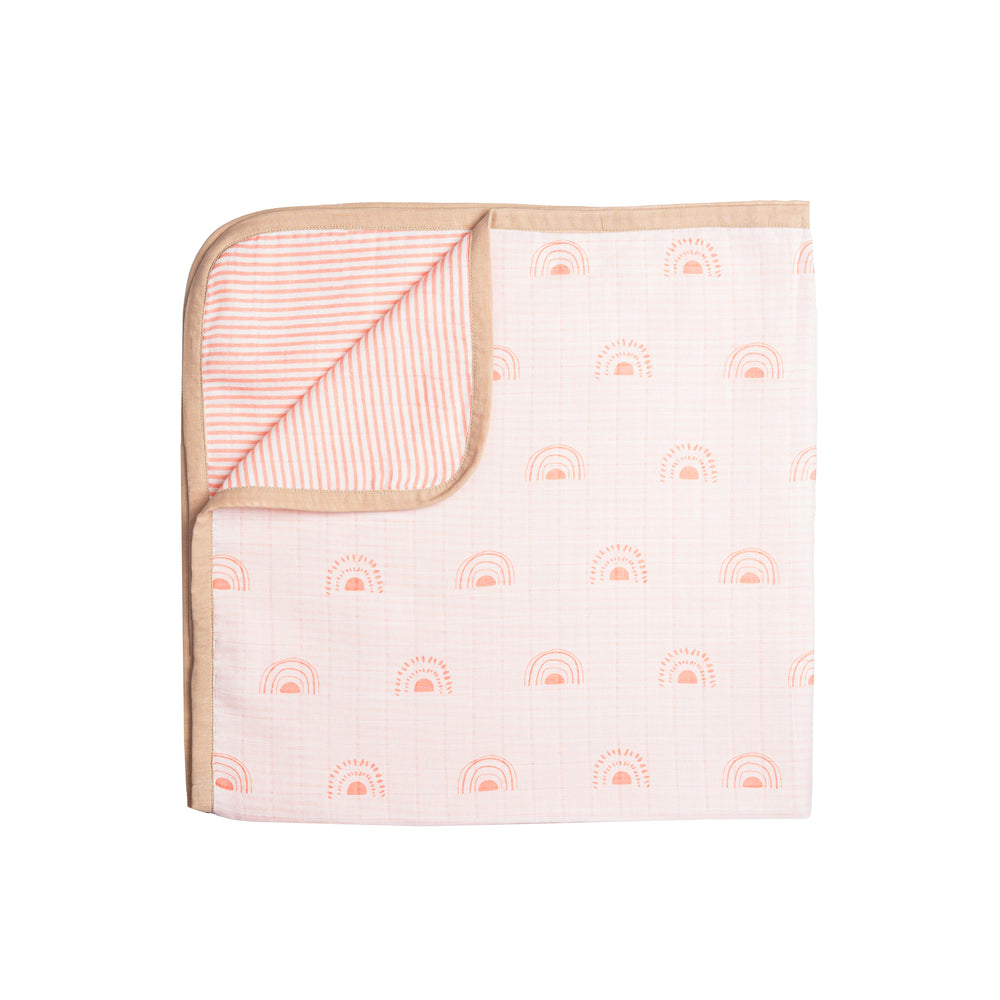 Organic Muslin Blanket - Over the Rainbow