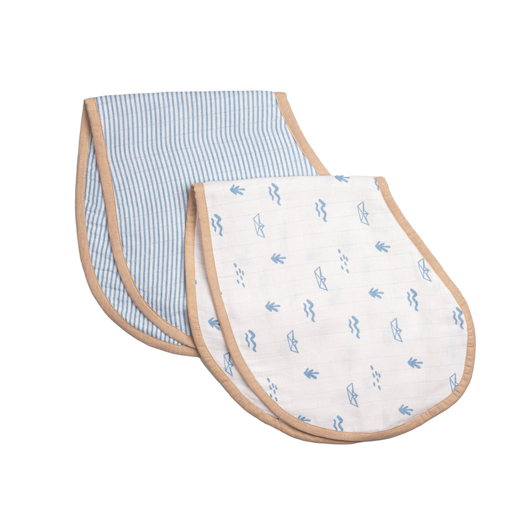 Organic Cotton Muslin Burp Cloth & Bib (Pack of 2)