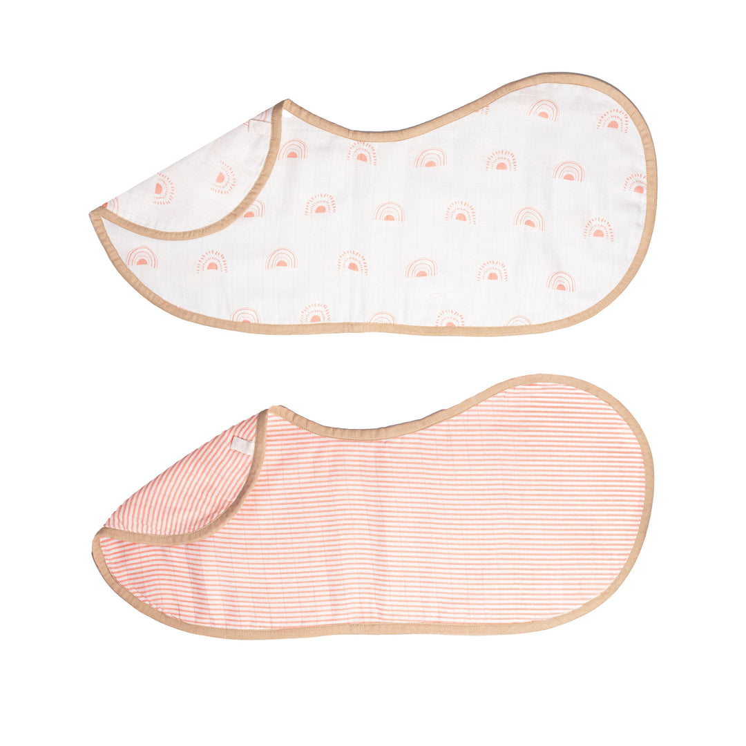 Organic Cotton Muslin Burp Cloth & Bib (Pack of 2)