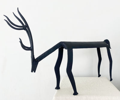 Wrought Iron Deer | Big Size | Upcycled iron Table Decor