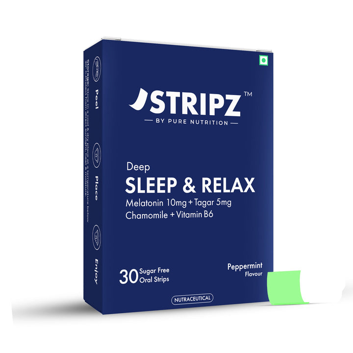 Deep Sleep & Relax Oral Strips – Melatonin, Botanicals & Vitamin B6 (30 Strips)
