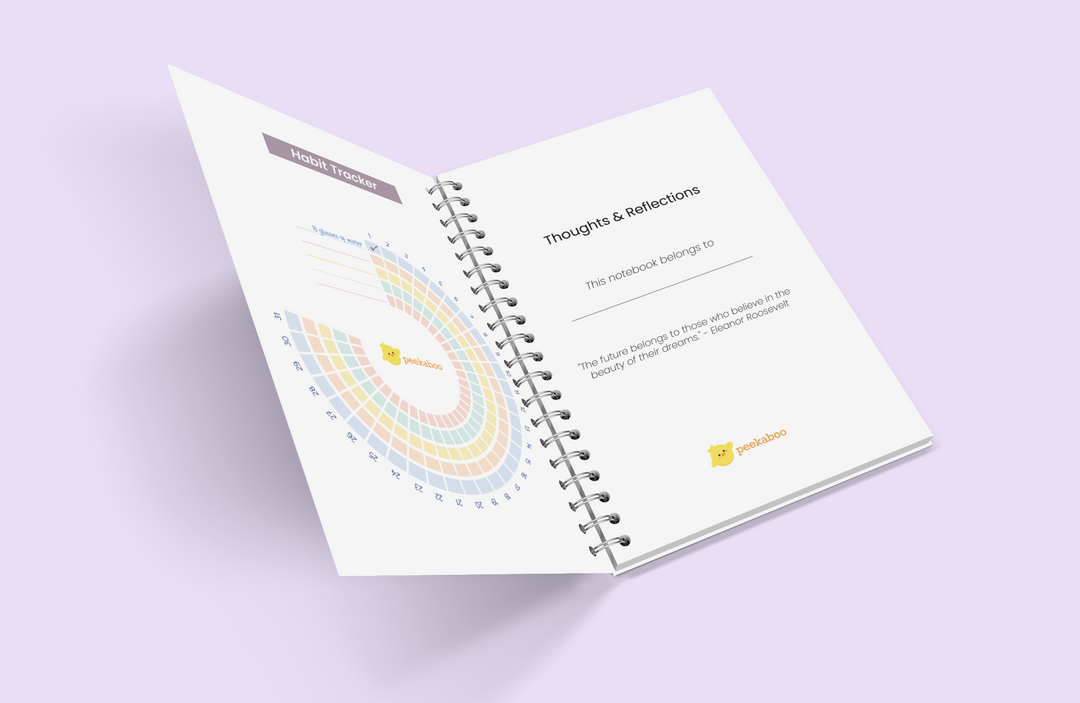 Tokyo Peekaboo Notebook - A5 Size Wiro Spiral Binding