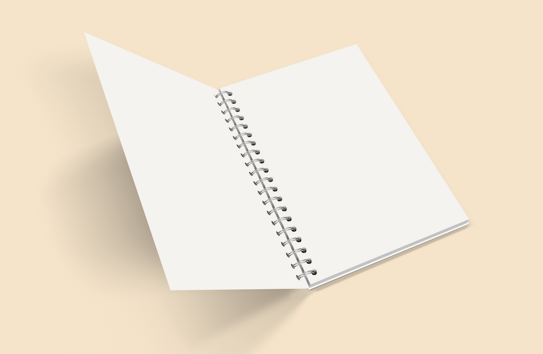 The Abstract Notes Peekaboo Notebook - A5 Size Wiro Spiral Binding