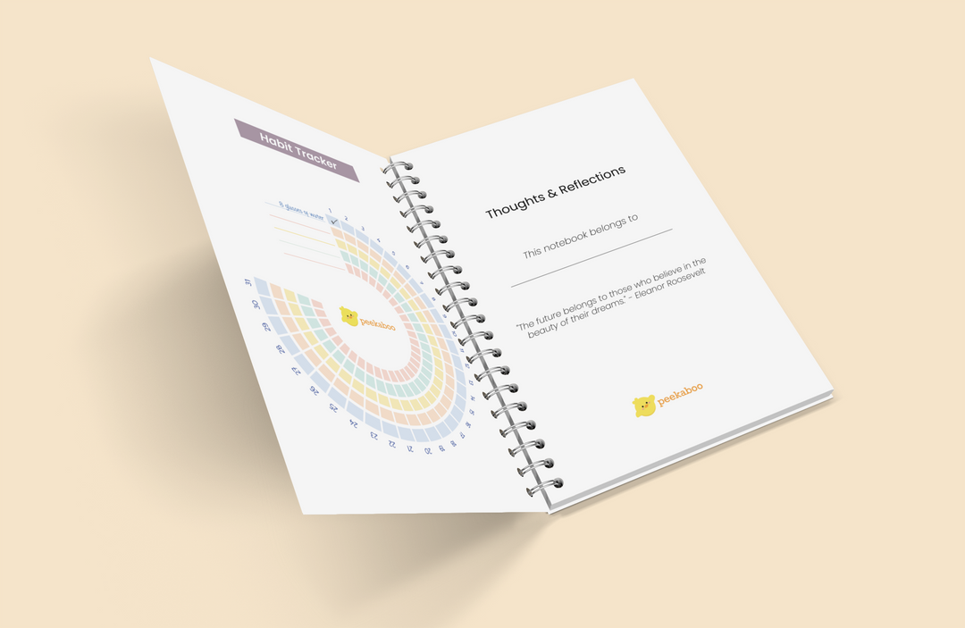 Rural India Peekaboo Notebook - A5 Size - Wiro Spiral Binding