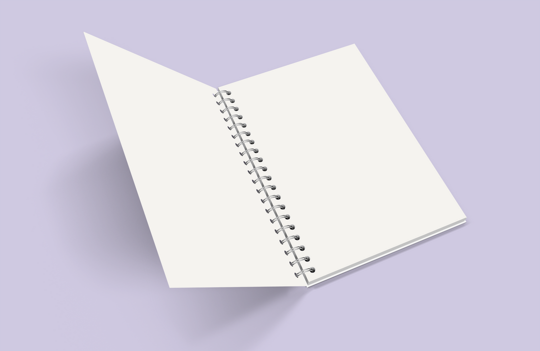 Bold Peekaboo Notebook - A5 Size - Wiro Spiral Binding