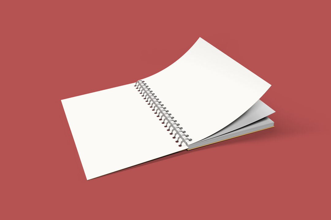 DejaChu Peekaboo Notebook - A5 Size Wiro Spiral Binding