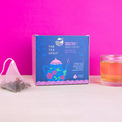 Rose Tulsi Green Tea Bags- 15 Pyramid Teabag
