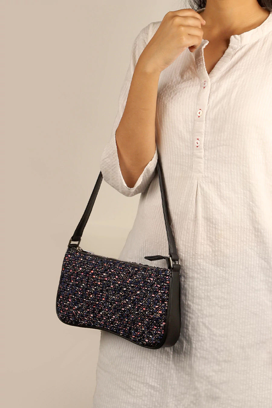Emily Handloom Shoulder Bag