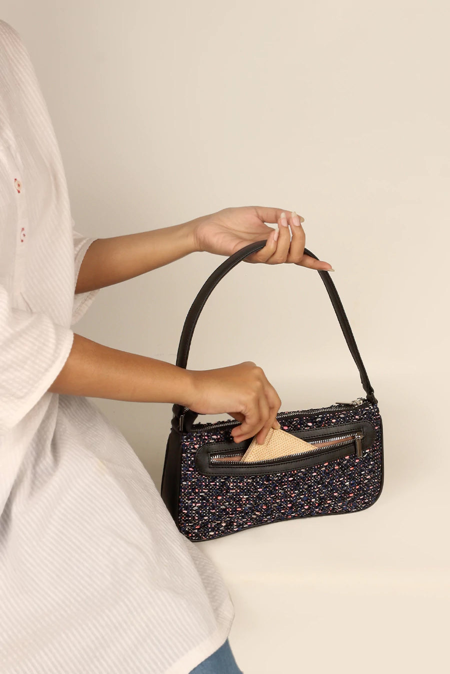 Emily Handloom Shoulder Bag