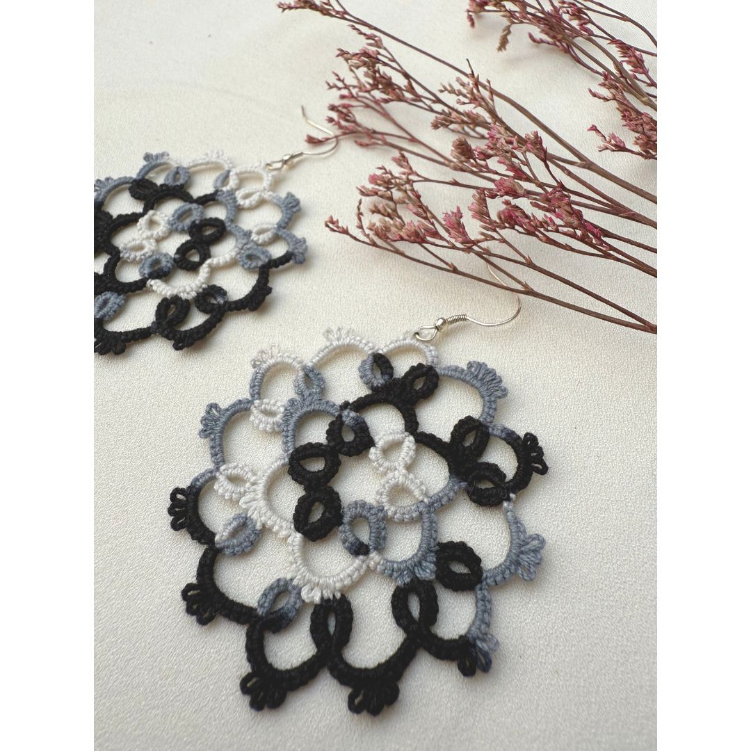 Knots To Nodes Monochrome Melody Earrings