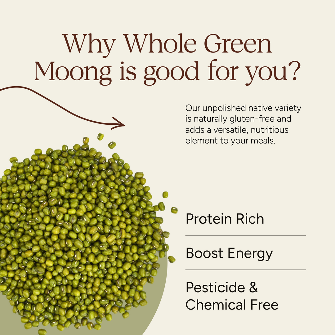 Whole Green Gram (Moong) - 500 Gm