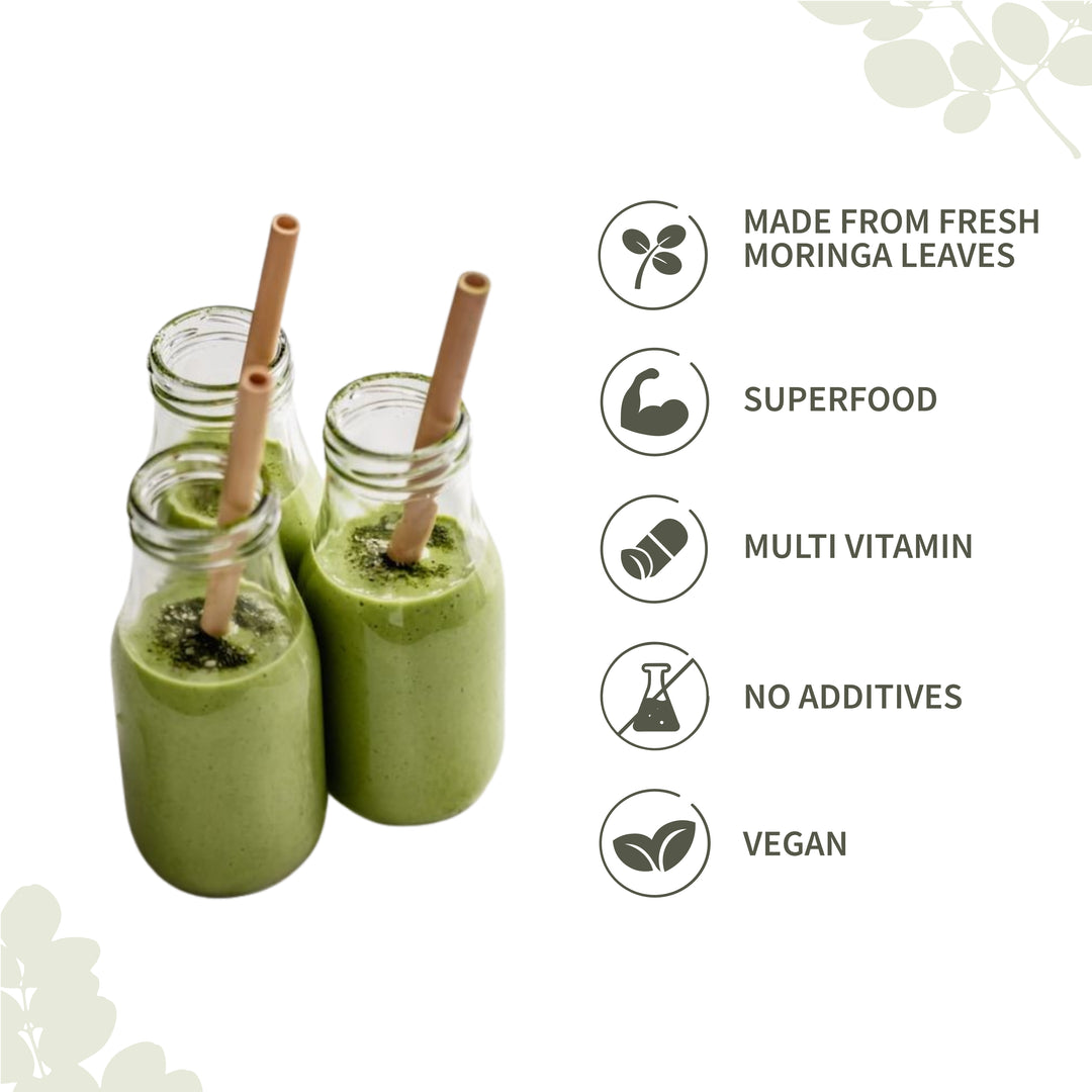 Ecotyl Moringa Leaf Powder | Natural Multi-Vitamin | Good for Hair & Skin | 150g