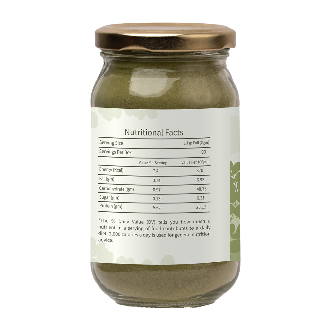 Ecotyl Moringa Leaf Powder | Natural Multi-Vitamin | Good for Hair & Skin | 150g