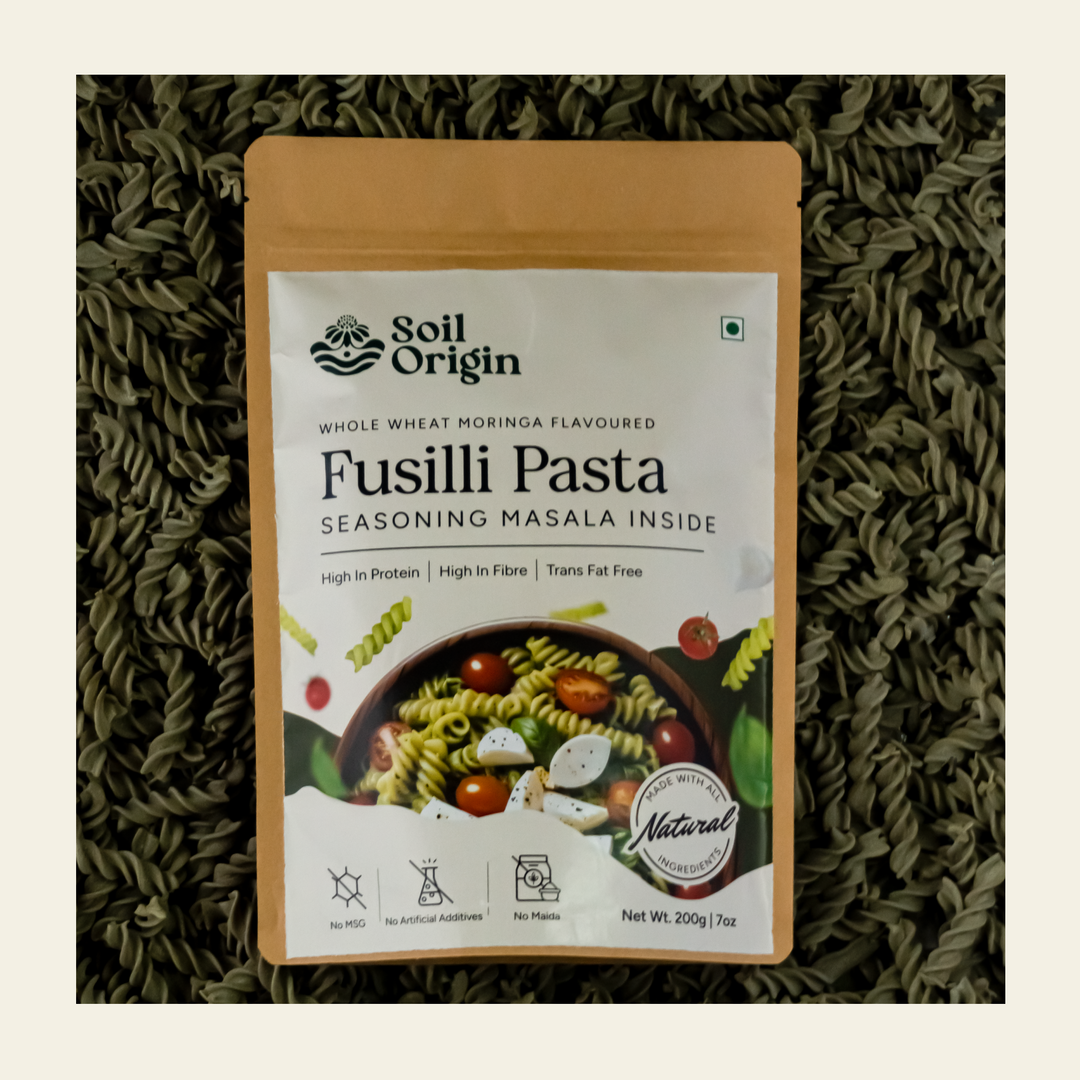 Soil Origin Moringa Wheat Pasta (Seasoning Masala Inside) - 200 Gm