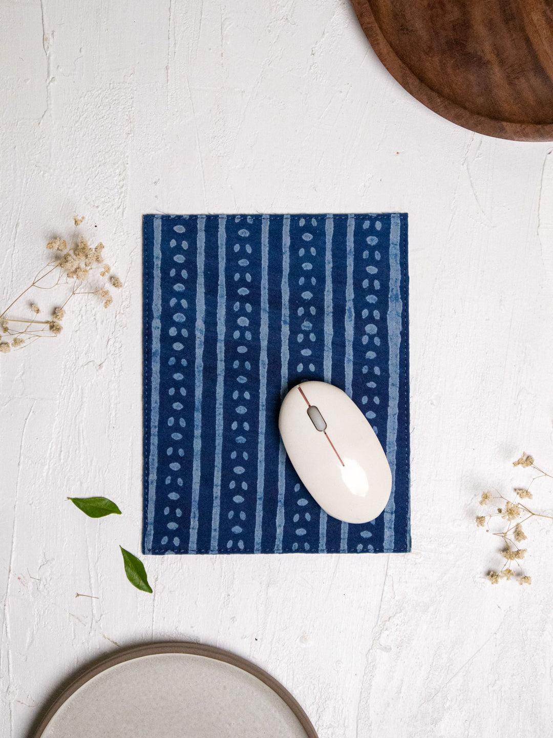 Patrah Upcycled Fabric Artisan Mousepad