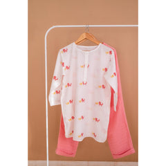 Masaya Organic Cotton Men Kurta Pajama Set - Colours of the Earth - Elle Pink