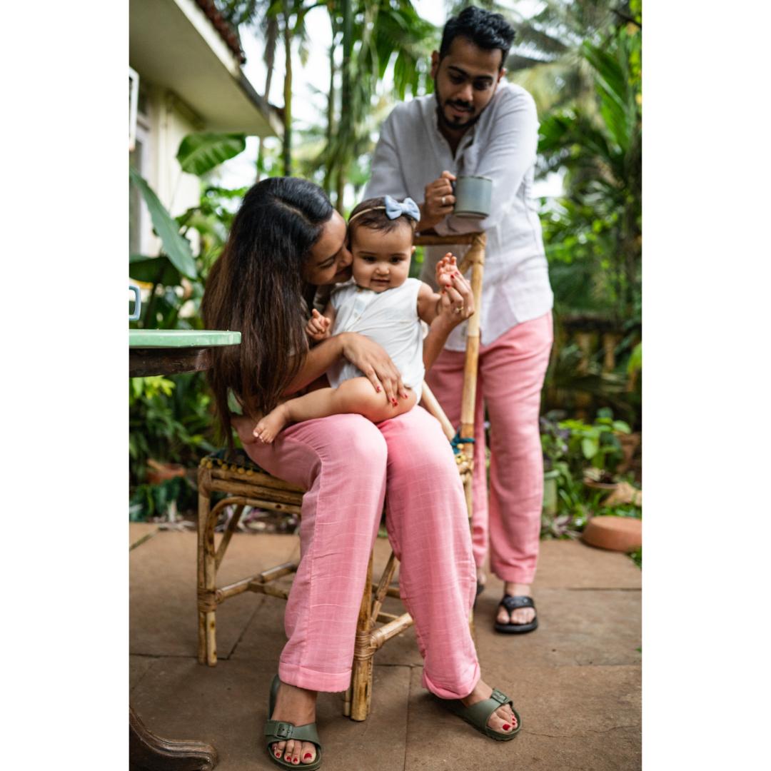 Masaya Organic Cotton Men Kurta Pajama Set - Colours of the Earth - Elle Pink