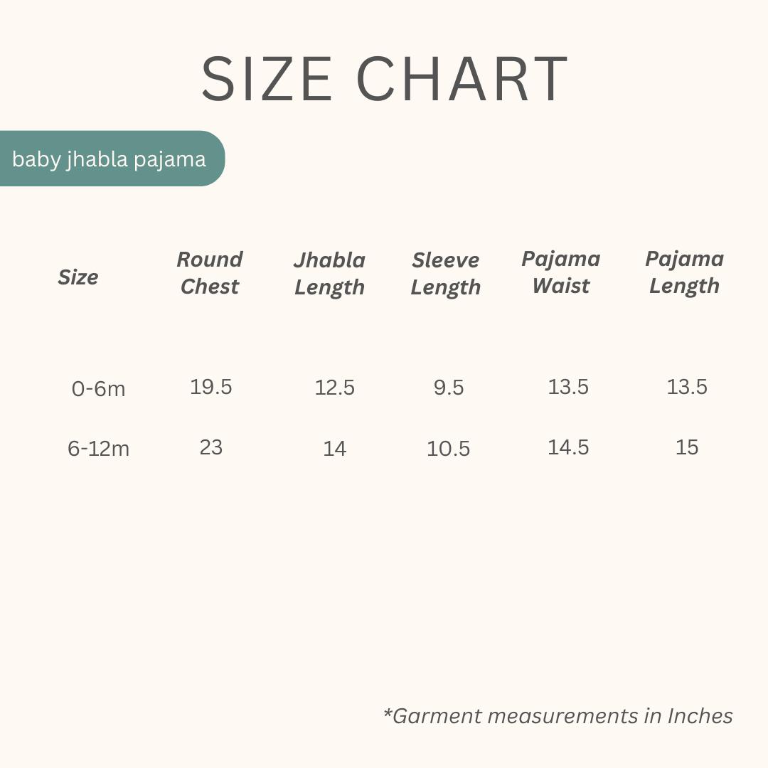 Masaya Cute White and Blue Jhabla set-Masaya Organic Cotton Baby Jhabla Pajama Set - Colours of the Earth - Elle Blue