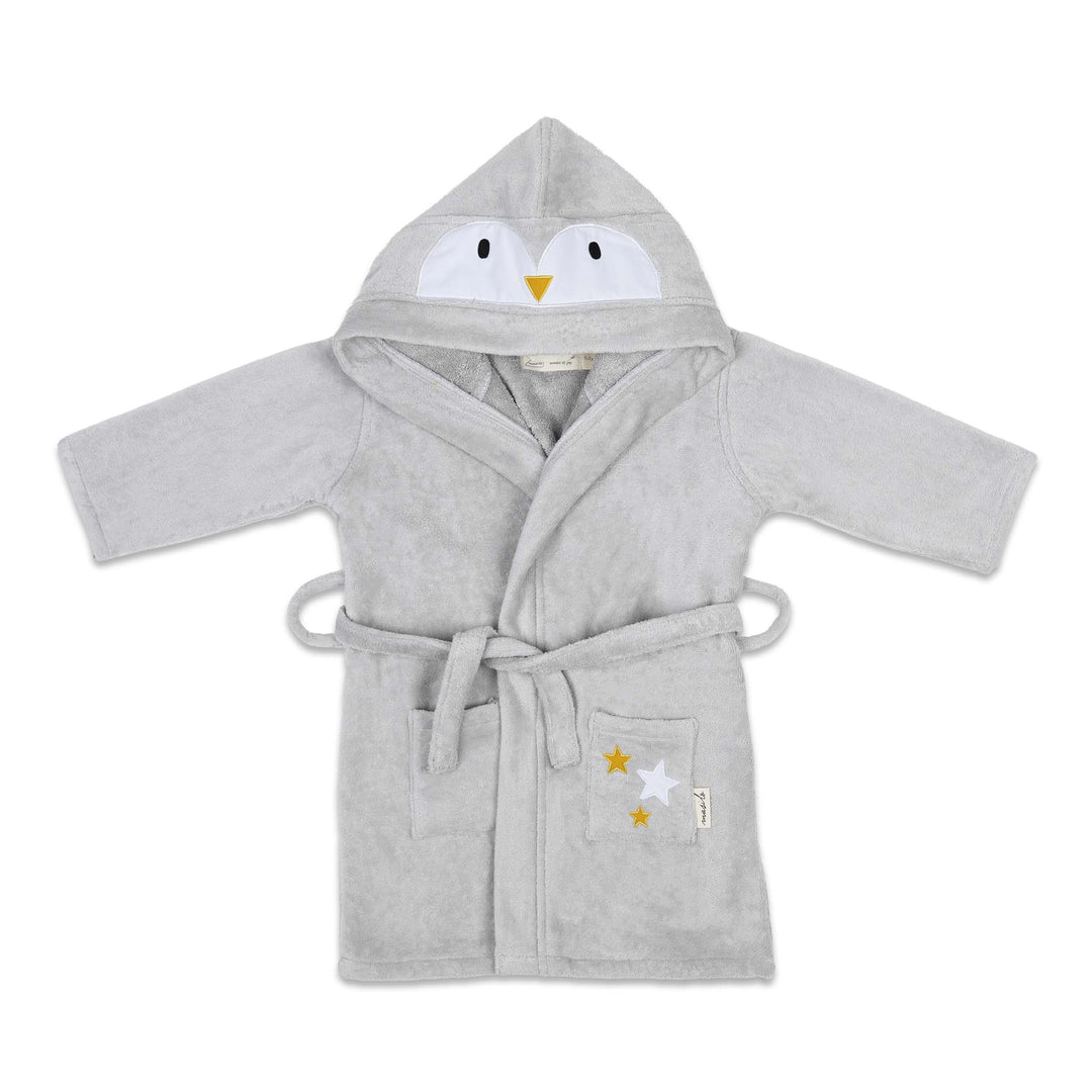 Hooded Baby Robe – Cream