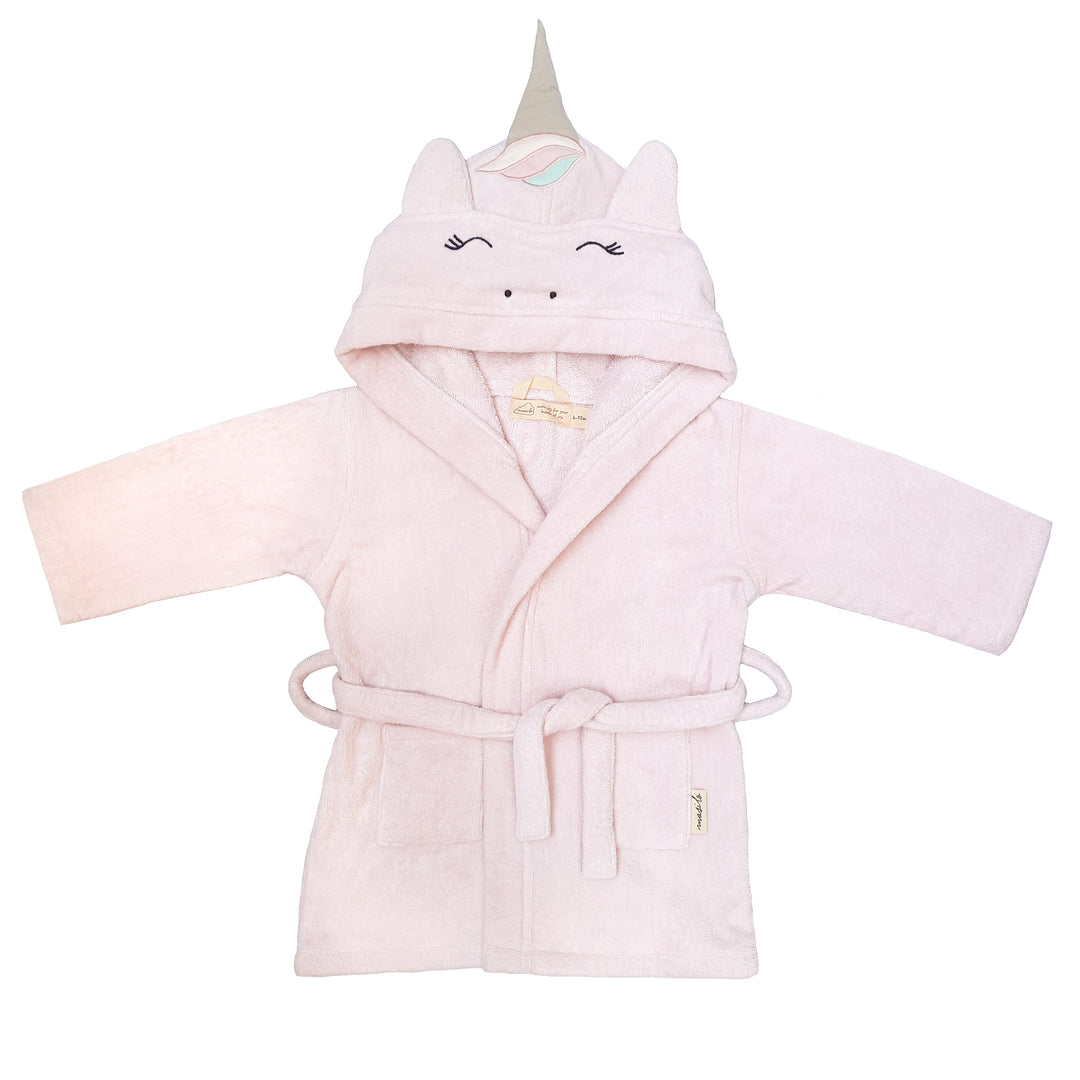 Hooded Baby Robe – Cream