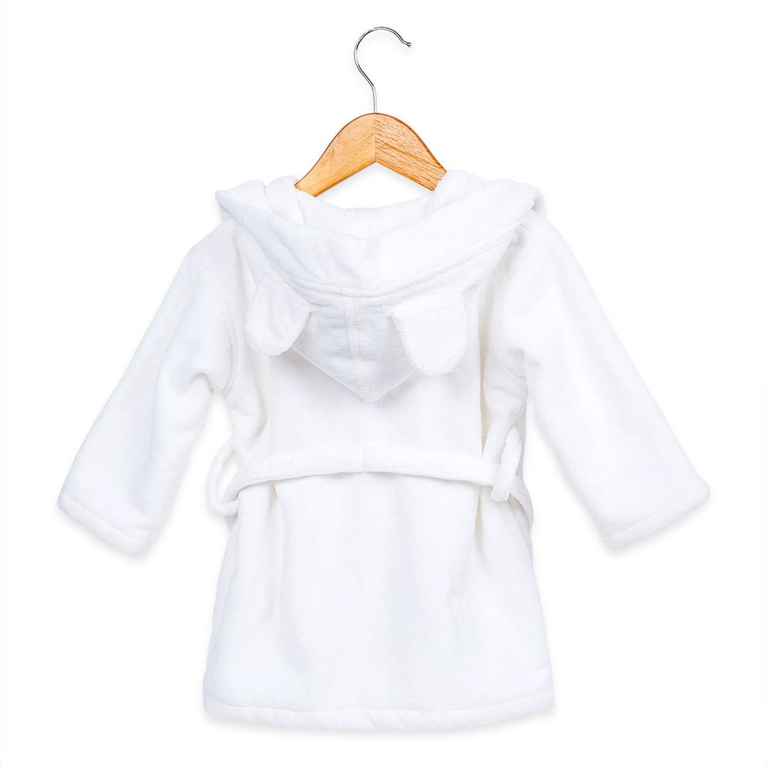 Hooded Baby Robe – Cream