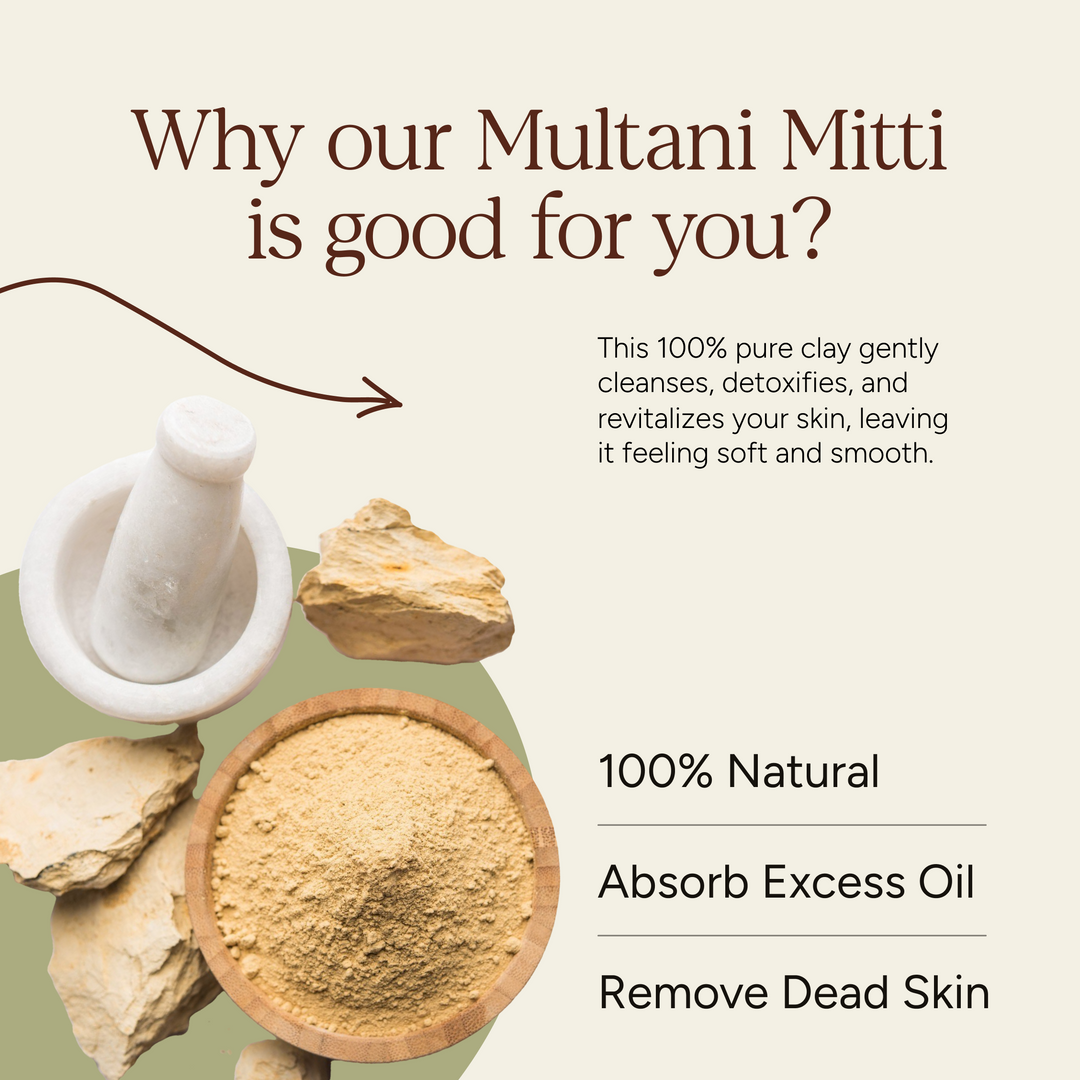 Soil Origin Multani Mitti Powder (Earth Fuller) - 100 Gm (Pack of 2)