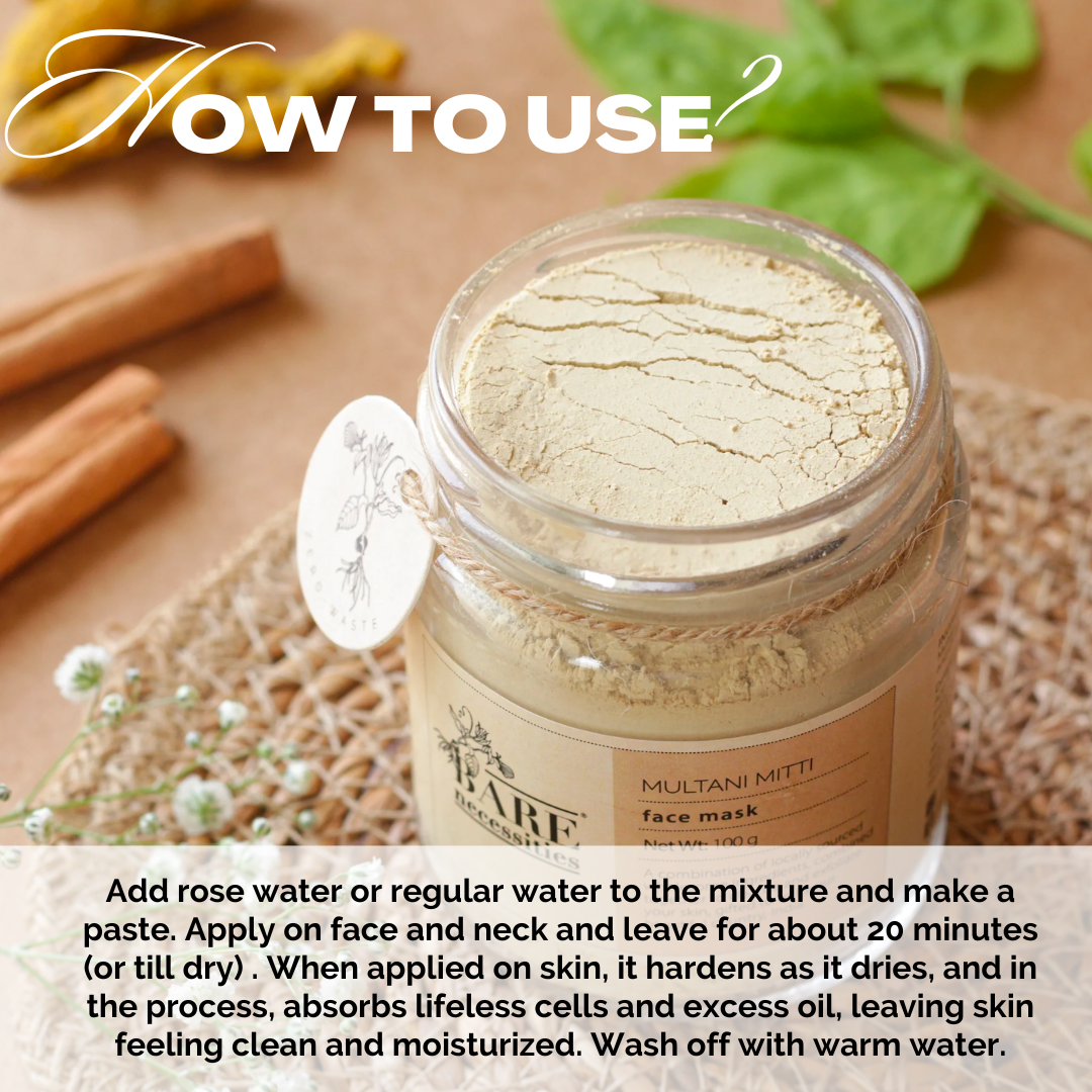 Bare Necessities Organic Multani Mitti Powder - 100g