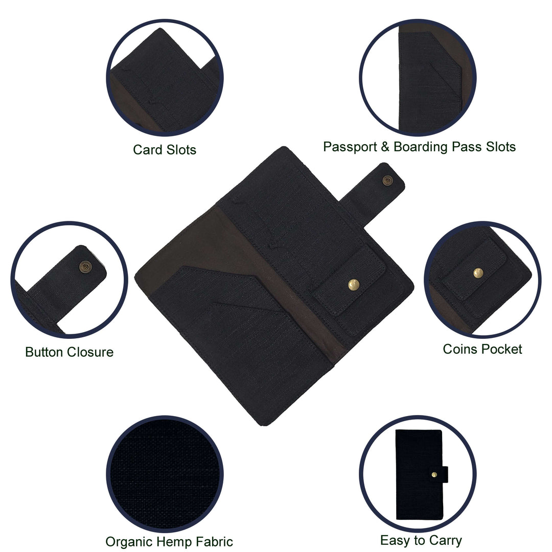 The Label GAIA Hemp Multi-Utility Passport Holder