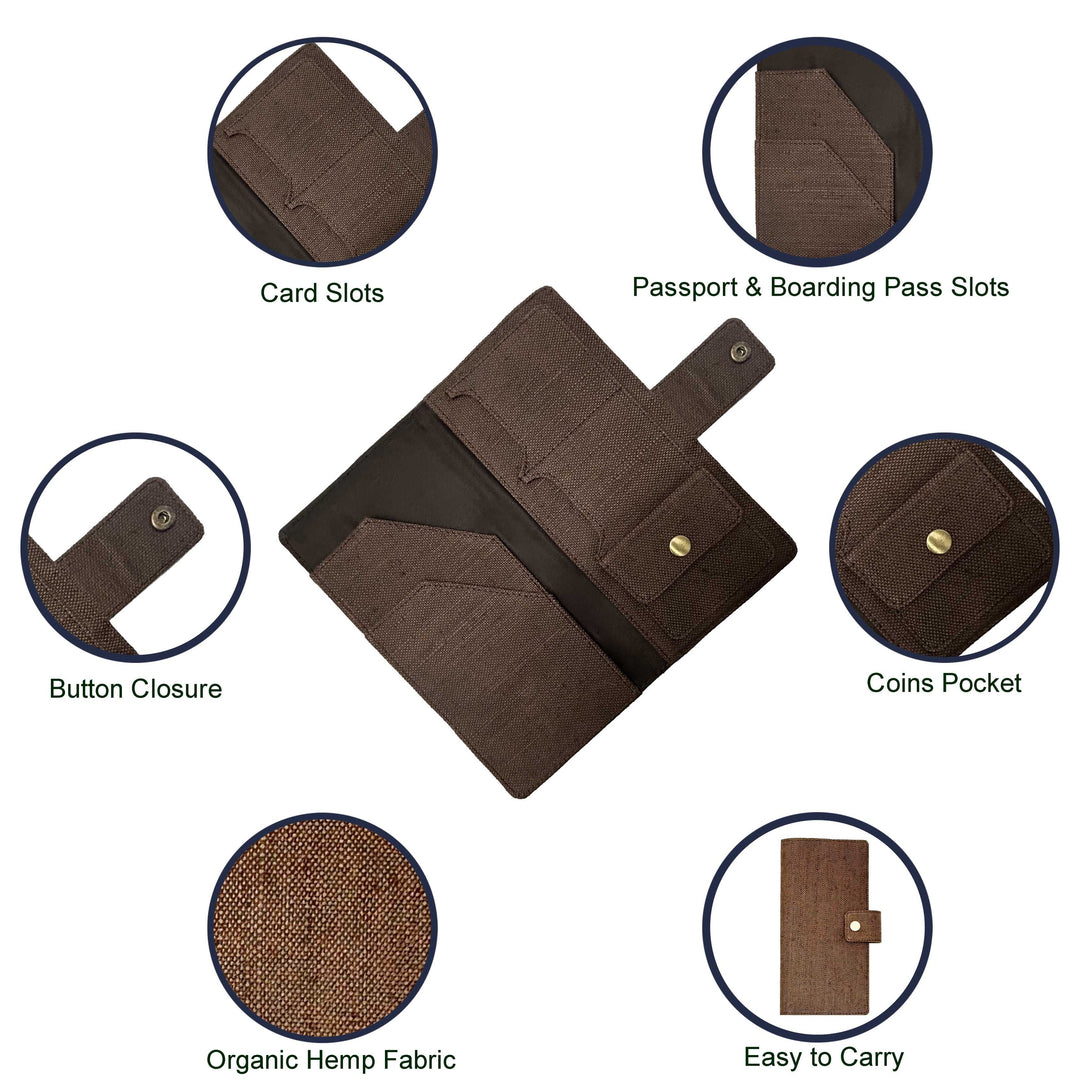 The Label GAIA Hemp Multi-Utility Passport Holder