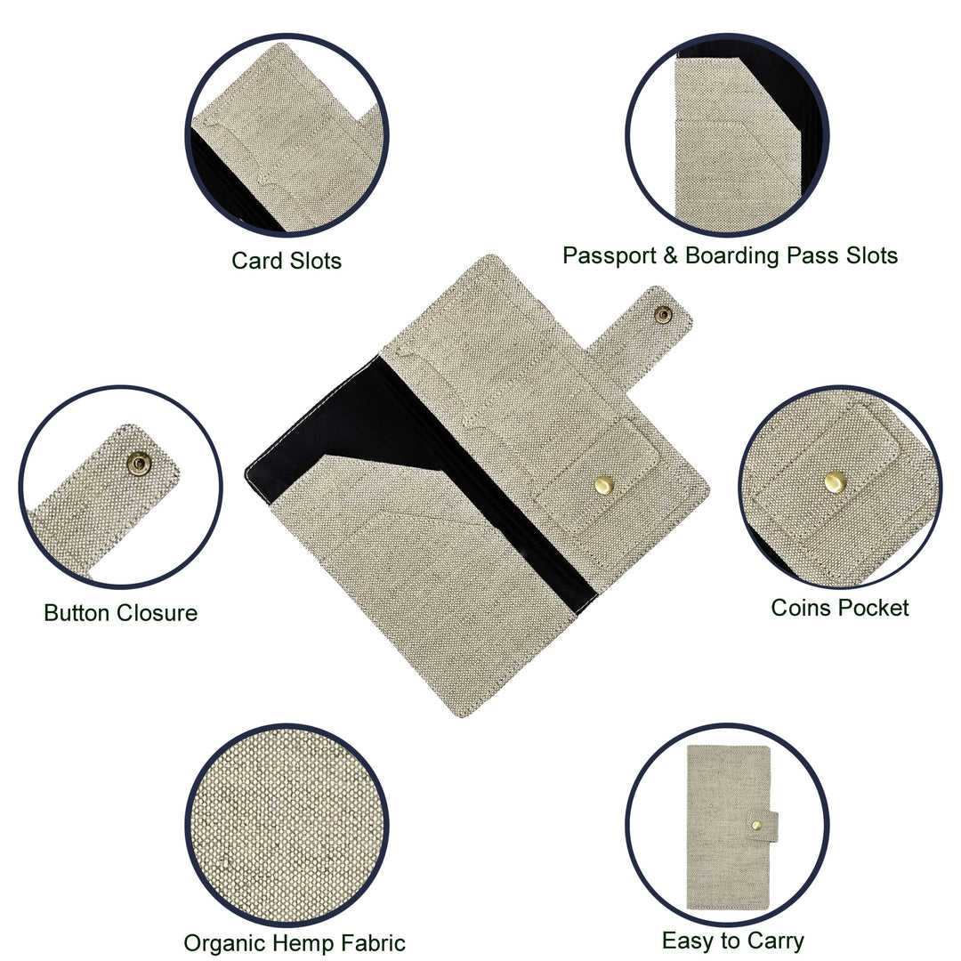 The Label GAIA Hemp Multi-Utility Passport Holder