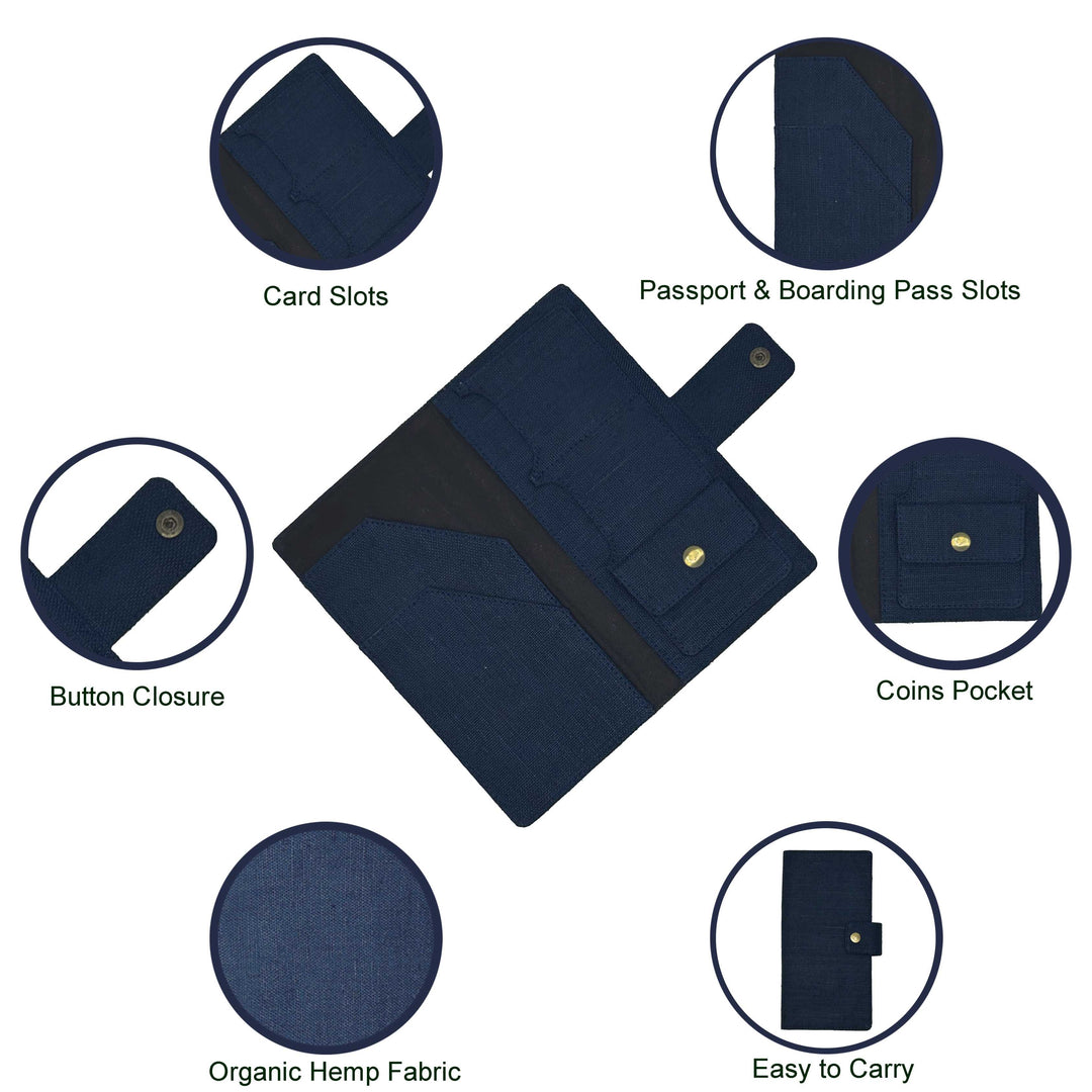 The Label GAIA Hemp Multi-Utility Passport Holder