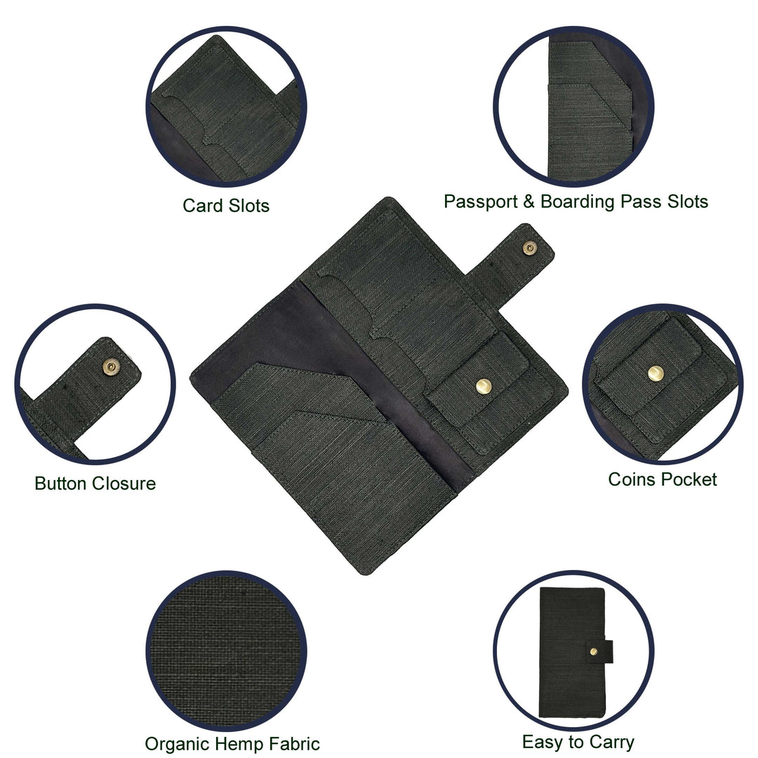 The Label GAIA Hemp Multi-Utility Passport Holder