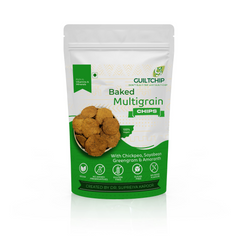 GUILTCHIP Baked Multigrain Chips with Chia Chickpea Soyabean Greengram & Amaranth - 150 gm