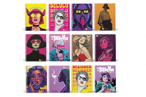 Multiverse Notebook | Multiple Covers | Peekaboo | A5 Size - 1 pc