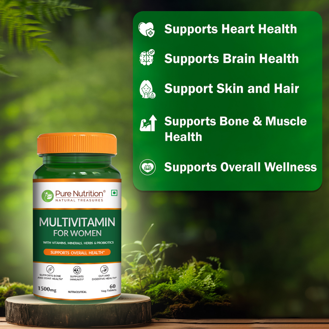 Multivitamin Tablets for Women | 37+ Nutrients for Overall Health | 60 veg Tablets
