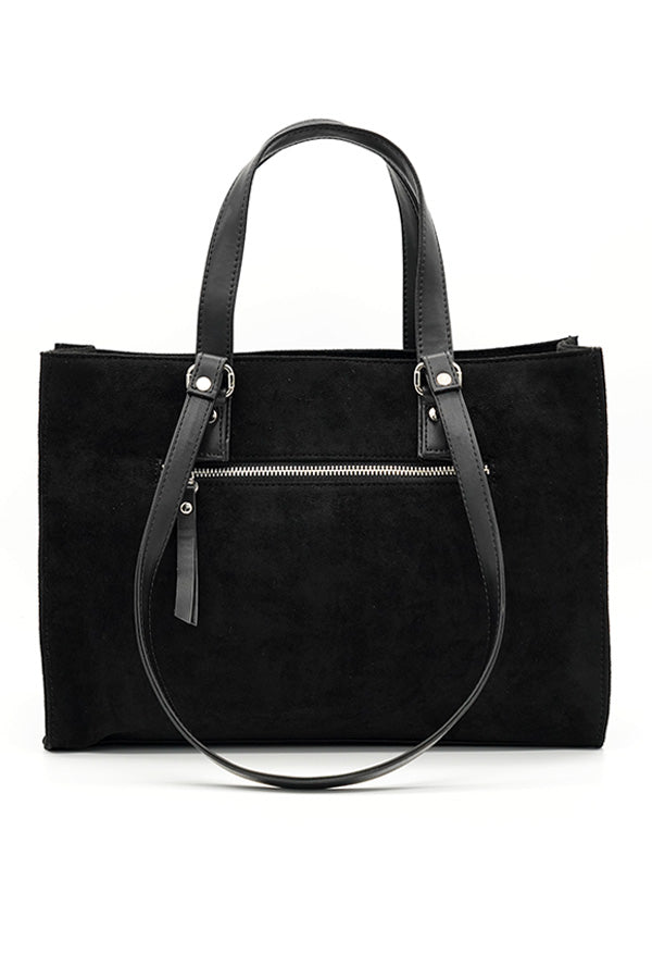 A and S Accessories Multiway vegan suede tote