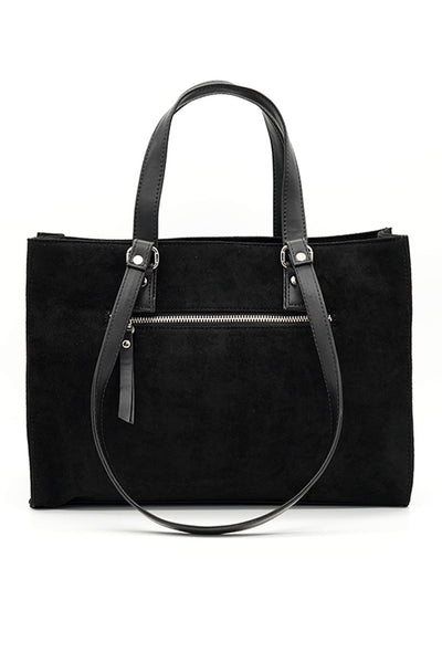 Multiway vegan suede tote