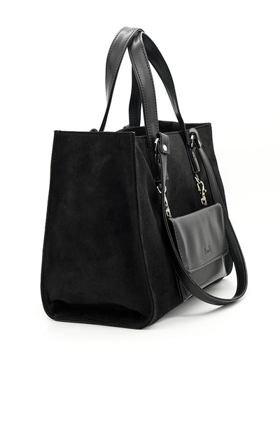 Multiway vegan suede tote