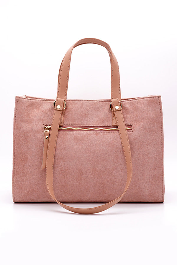 Multiway vegan suede tote