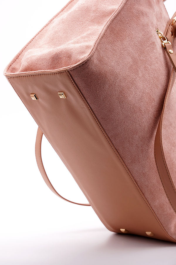 A and S Accessories Multiway vegan suede tote