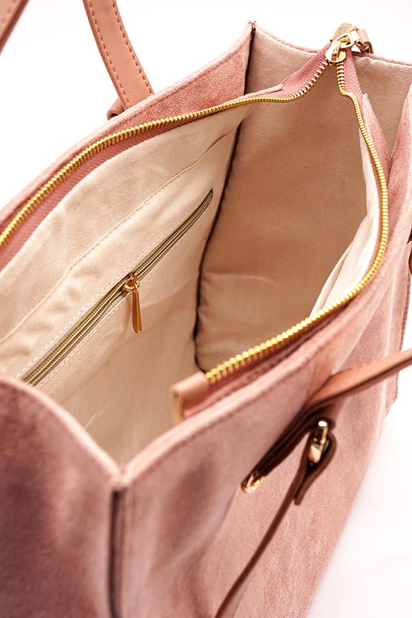 A and S Accessories Multiway vegan suede tote