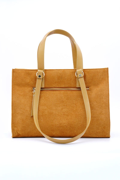 Multiway vegan suede tote