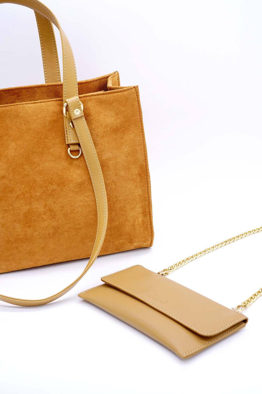 A and S Accessories Multiway vegan suede tote