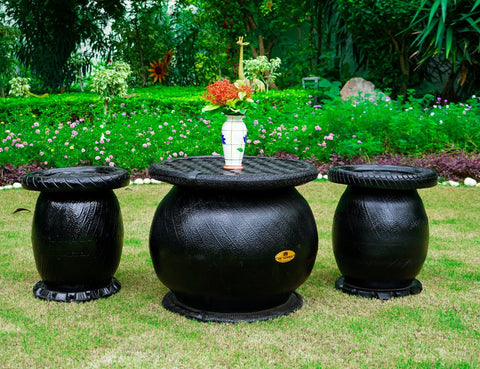 De'Dzines Mushroom chair set