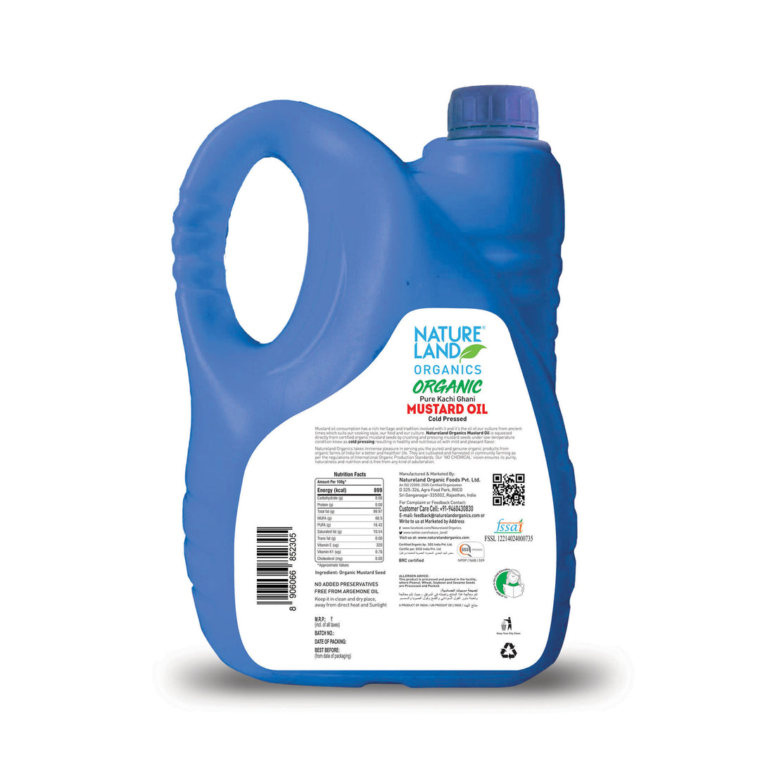 Natureland Organics Organic Mustard Oil