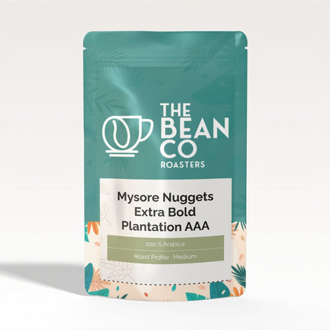 THE BEAN CO ROASTERS Mysore Nuggets Extra Bold AAA | Medium Roast | Premium Coffee | 100% Arabica