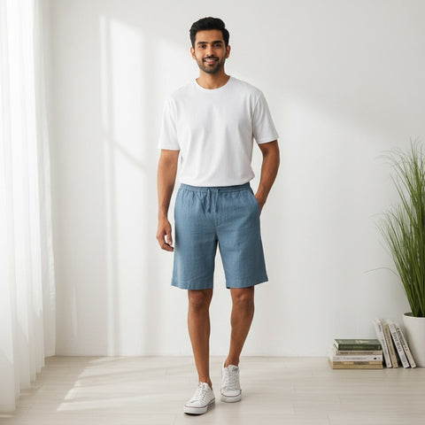 100% Premium Linen Shorts- Men's Shorts
