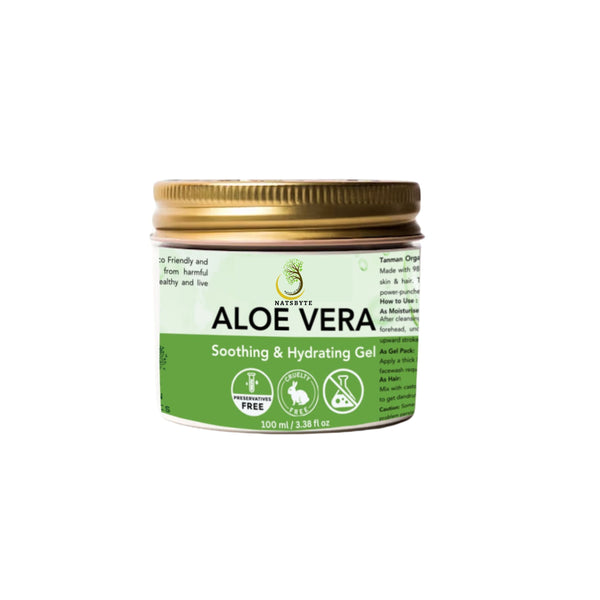 Natsbyte Aloe Vera Soothing Gel for All types of Skin  - 100g