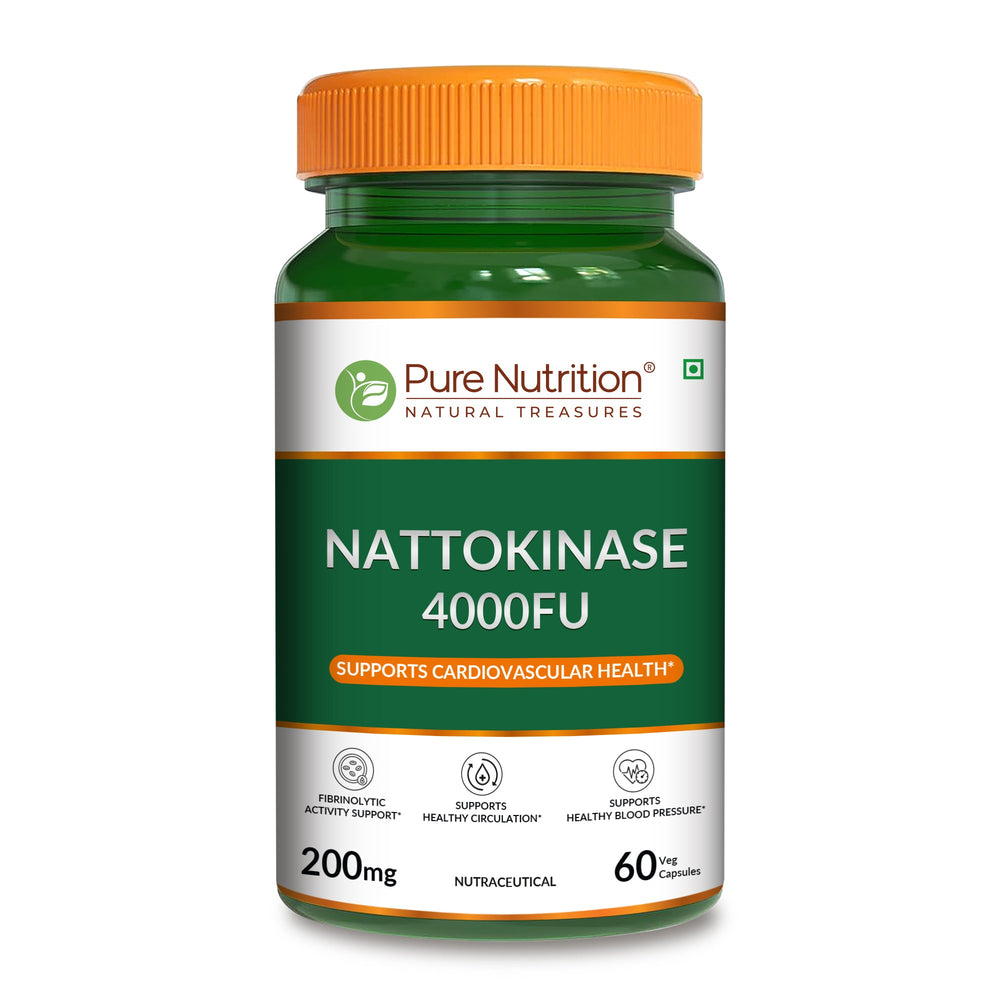 Nattokinase 4000FU Cardiovascular & Blood Flow Support | 60 Veg Tablets