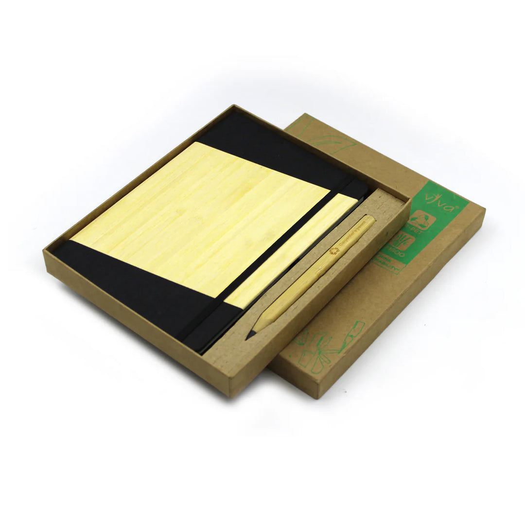 Viva Global NATURA-NP - 2 pc Set (A5 Notebook + Everlasting Pencil)